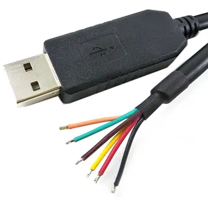 محول USB إلى RS485 ، يو ارت إي ، يو آرت, كابل اتصالات ، 6 أسلاك ، مخرج B A G ، متوافق مع ماك لينوكس ، ويندوز 10