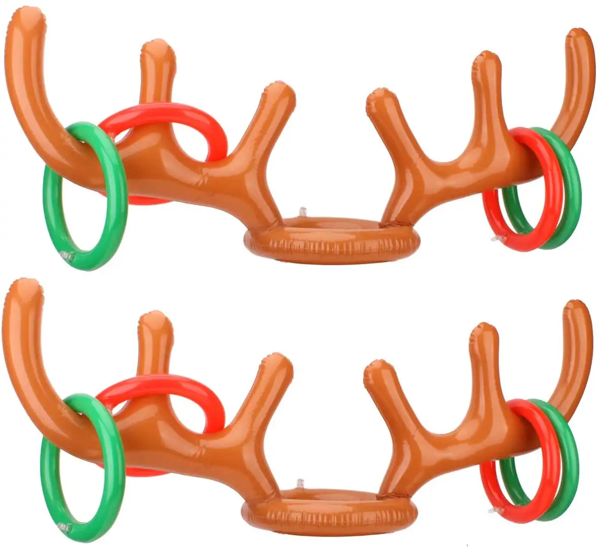 Christmas Party Toys Antler Ring Toss Game Inflatable Reindeer Antler Ring Toss Game for Christmas Party