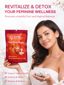 Perles Détox en Gros d'Usine OEM ODM Tampons Nettoyants Vaginaux Premium Perles Détox Yoni Équilibre du pH <span class=keywords><strong>Formule</strong></span> 100% Naturelle à Base de Plantes - Product Image 1