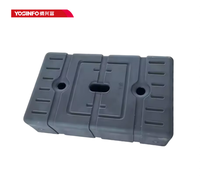 Réservoir de stockage de liquides en plastique industriel agricole en HDPE résistant à la corrosion, rotomoulé, sur mesure