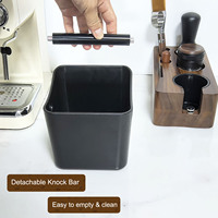 Poubelle à expresso compacte en plastique ABS durable, prix d'usine, mini bac à déchets de café, conteneur pour marc de café