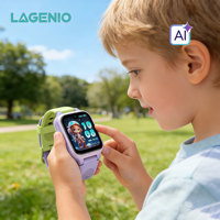Montre connectée pour enfants LAGENIO AI, appels vidéo HD 4G, GPS, suivi LBS, WIFI, étanche IP68, écran AMOLED, SOS, montre connectée pour enfants