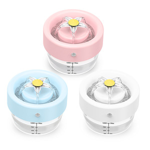 Dispensador de agua para mascotas, filtro de circulación automática de 1000Ml para gatos y perros, blanco, rosa, azul - Product Image 1