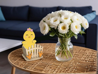 Panier de Pâques Panier de lapin Décoration de Pâques Canard en bois Paniers de Pâques en gros