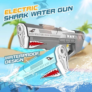 Pistola de Agua Eléctrica Shark para Niños y Adultos, Pistola de Agua Automática con Batería, <span class=keywords><strong>Super</strong></span> Soaker, Resistente al Agua, Juguetes de Disparo de Agua Potentes - Product Image 4