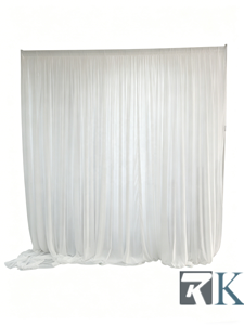 ผ้าม่านสีขาวพร้อมขาตั้งสำหรับฉากหลังงานแต่งงาน - Product Image 2