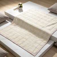 Plaid en fausse fourrure de lapin double couche, 100% polyester, écologique, non jetable, luxueux, pour la décoration d'hiver de la maison