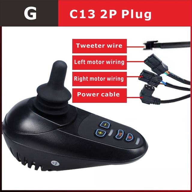 24V DC Motor Controllers for Wheelchairs with Cross-Border Accessory Rocker Handle for Electric Mobility