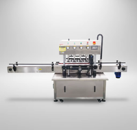 Machine de bouchage automatique à grande vitesse Zhongjie, de qualité alimentaire, en acier inoxydable 304, pour les contenants en plastique, en papier et en conserve, haute efficacité