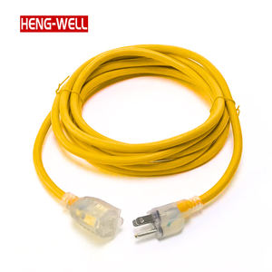 重型室外延长线SJTW 8/10/12 AWG耐候防水花园露台15A 125伏照明端 - Product Image 2