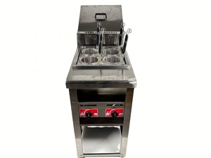 Olla Comercial de Acero Inoxidable de 4 Quemadores para Sopa de Fideos de Res Lanzhou, Cocedor de <span class=keywords><strong>Pasta</strong></span> de 4000W con Gabinete para Restaurante - Product Image 1