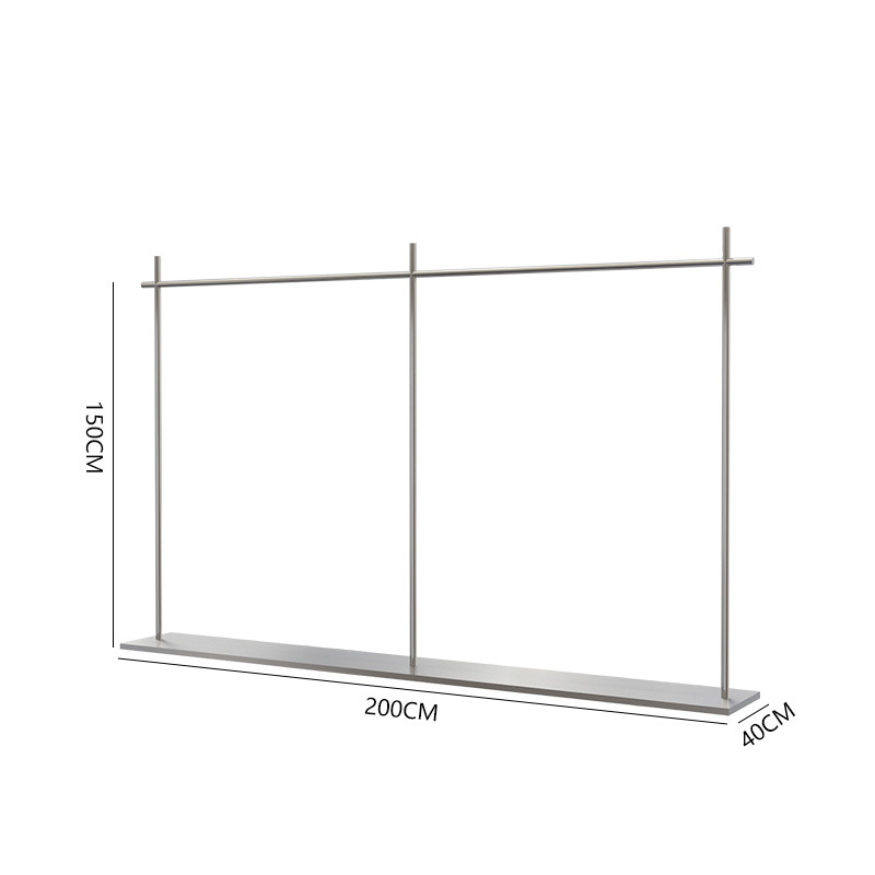 Stainless steel: 200*40*150cm