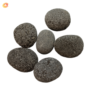 Dekorative Vulkanische Schwarze Steine Feuerfelsen Lavasteine mit Moderner Gebürsteter Oberfläche für Aquarien und Gärten - Product Image 2