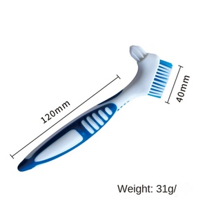 Cepillo de Dientes para Personas Mayores de Doble Cara Furein Smile YL-15, 1 Paquete, Soporte para Dentaduras Postizas, Cepillo de Plástico para Eliminar Sarro, Cepillo para Retenedores Invisibles - Product Image 2
