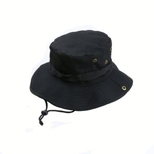 Sombrero de Pescador de Ala Ancha de Color Sólido para Verano, Sombrero para el Sol, Protección Solar para Pesca, Montañismo y Actividades al Aire Libre para Hombre - Product Image 2