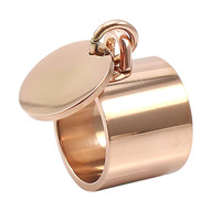 Msx — bagues rondes des amoureux, bijoux en acier inoxydable 316L, gravés au Laser, lettres, nom/mots, 5 couleurs, pendentif