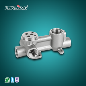 Camisetas de acero inoxidable de 1/2 "con accesorios de tubería de codo de 5 vías en forma de T estándar ISO herméticos de buena calidad SUS304 personalizar - Product Image 2