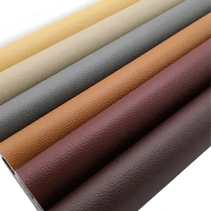 2023 высококачественные дизайнерские кожаные ткани для обивки на заказ, самоклеящиеся Искусственные кожаные наклейки из ПВХ для дивана