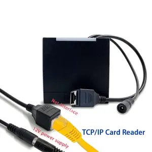 Kontaktloses RFID 125KHz EM4100 TK4100 13,56 MHz TCP/IP UDP/HTTP/Modbus/VSPD-Netzwerk typ LAN RJ45-Ethernet-Kartenleser