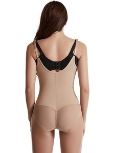 Phụ nữ mới liền mạch công ty nén mở <span class=keywords><strong>Bust</strong></span> Body Shaper giảm béo underbust bodysuit Shapewear nén cao mở đáy quần - Product Image 4