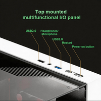 Boîtier PC Gaming Puissant MID TOWER ATX, Supporte GPU 420mm & Refroidisseur CPU 165mm, 3x360mm Radiateur, USB 3.0 Type-C Frontal, 8 Ventilateurs DE