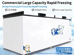 Congélateur coffre commercial grande capacité pour usage professionnel, réfrigération et congélation double fonction, congélateur/<span class=keywords><strong>réfrigérateur</strong></span> simple/double - Product Image 4
