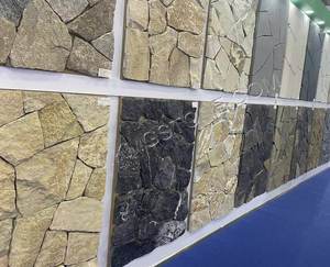 Vente en gros Carreaux de quartzite en ardoise naturelle de qualité supérieure à face divisée <span class=keywords><strong>Cheminées</strong></span> murales traditionnelles intérieures et extérieures Soutènement - Product Image 6