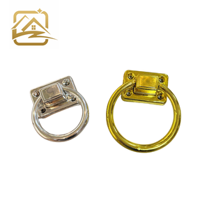 Wholesale Plastic Ring Shape Golden Furniture Handles Kitchen Cabinet Handles for Sofa for Hotel Decorative Accessory - Product Image 1