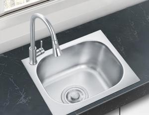 Évier de cuisine compact 0,8 mm en acier inoxydable 304, idéal pour caravanes, bars et balcons – Meilleures ventes - Product Image 4