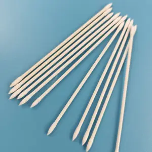 100pcs Biodegradable Paper Stick 2.2mm Micro Pointed Qtips Cotton Swab For Cosmetic