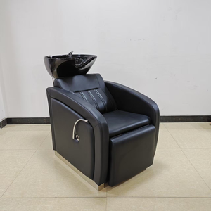 Chaise professionnelle haut de gamme pour salon de coiffure, design simple, lit de lavage pour barbier - Product Image 3