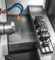 Tour CNC à lit incliné à broche unique horizontale automatique, conception d'ingénieur taïwanais