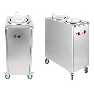 स्टेनलेस स्टील गरम डिश डिस्पेंसर कार्ट वाणिज्यिक रसोई उपकरण प्लेट रेस्तरां के लिए गर्म - Product Image 1