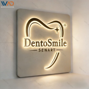 Letreros Metálicos Personalizados para Negocios, Letreros 3D para <span class=keywords><strong>Consultorio</strong></span> Dental, Letreros Exteriores con Logotipo de Empresa, Letrero LED para Clínica o Tienda - Product Image 2