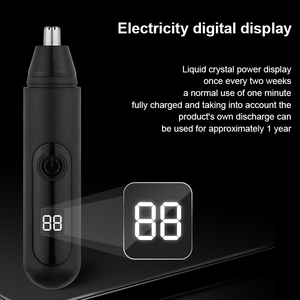 Recortador de Vello Nasal Eléctrico Portátil Mini, Recargable por USB, Silencioso, Color Negro, Venta al Por Mayor - Product Image 3