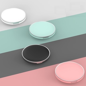 1x 5x mirror super mini Rechargeable Double-Sided <b>Pocket</b> LED Cosmetic 3 color led Magnifying Mirror for Travel Makeup - Product Image 1