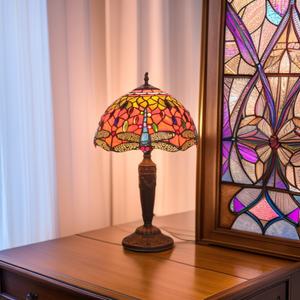 Lampes de table de chambre à coucher rétro européennes confortables, design libellule bicolore, créatives pour le salon, le comptoir de bar - Fournisseur direct d'usine - Product Image 2