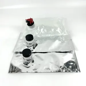 厂家直销透明铝箔塑料袋带阀vitop龙头袋盒装3l 5l 20l