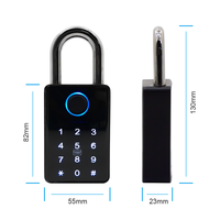 Candado Inteligente Tuya App Impermeable con Huella Dactilar Biométrica Cerradura Digital Inteligente para Puerta de Acero Seguridad Mejorada