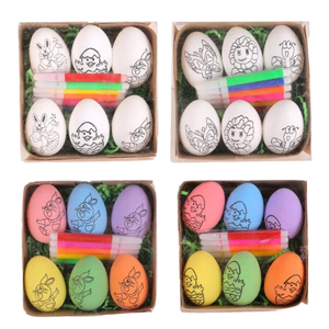 Œufs de Pâques en plastique peints à la main DIY pour la décoration de Pâques par <span class=keywords><strong>Jamie</strong></span> - Product Image 1