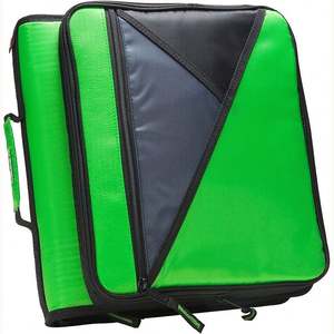 Free Sample BSCI <b>Large</b> 3 <b>Ring</b> Binder with Zipper - 3 Inch Blacked Out, Binder Fits 13 Inch Devices Tactical Carry Handle - Product Image 1