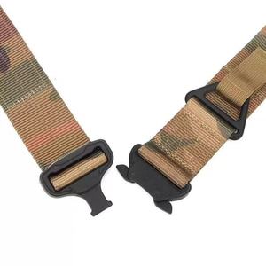 Ceinture tactique en nylon à dégagement rapide AmpsafeX pour hommes, réglable, durable, équipement de plein air, normes de sécurité élevées, étui de chasse, noir - Product Image 4