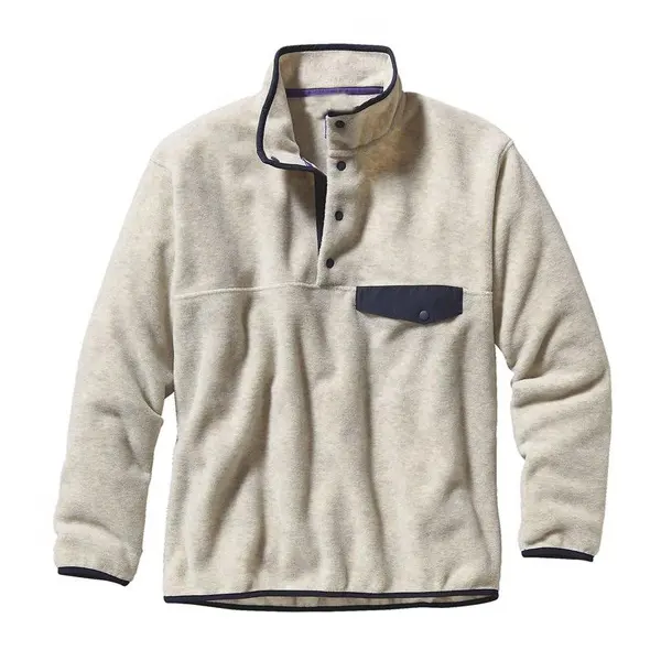 Pulôver de lã de poliéster para homens, pulôver personalizado de lã, jaqueta de lã, qualidade superior