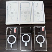 Coques de téléphone portable transparentes en TPU magnétique acrylique antichoc pour Samsung Galaxy S26 S26Edge S26plus A16 A26 A36 A54 A56