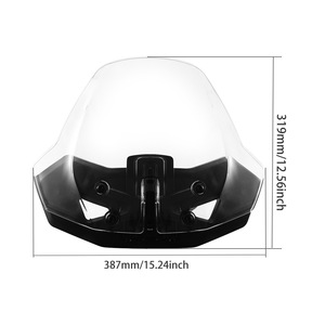 Pare-brise avant réglable Golden Joy pour moto trike Ryker 600/900, transparent/gris, pièce de rechange pour déflecteur de vent - Product Image 2