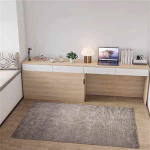 Modern Hotel Bedroom Furniture Set, Customizable Wood Bed with <b>Storage</b> & Desk, Durable Space-Saving Eco-Friendly Apartment Guest - Product Image 3
