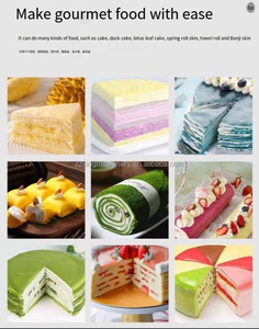 Máquina automática para hacer pasteles de crepé Mille, máquina para hacer panqueques finos, papel de <span class=keywords><strong>arroz</strong></span>, máquina para panqueques de pastel de <span class=keywords><strong>pato</strong></span> asado - Product Image 6