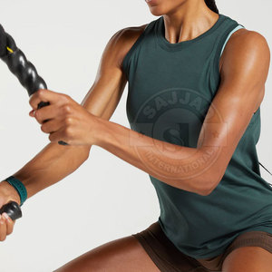 Cómoda ropa de fitness para gimnasio Camiseta sin mangas para mujer Ropa activa Precio bajo En stock Camiseta sin mangas para mujer - Product Image 6