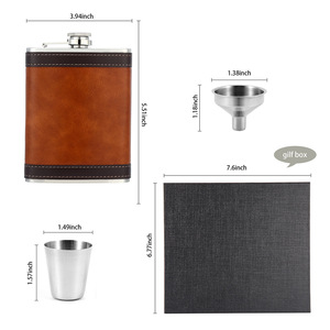 Juego de Cajas de Regalo con Frascos de Acero Inoxidable Grabados Personalizados de 6oz, 7oz y 8oz para Damas de Honor, Padrinos de Boda - Product Image 6