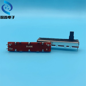 โพเทนชิโอมิเตอร์แบบเส้นตรง H Electronic Components รุ่น B100K แบบเลื่อนตรง 3 ขา ชนิดเมมเบรนสไลเดอร์ - Product Image 2